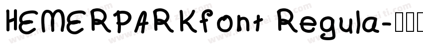 HEMERPARKfont Regula字体转换